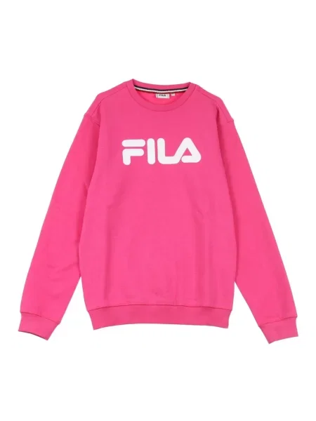 Bluza nierozpinana Fila z okrągłym dekoltem niebieska