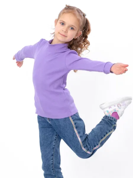 Дитячий Гольф Носи своє бузковий бавовна/еластан