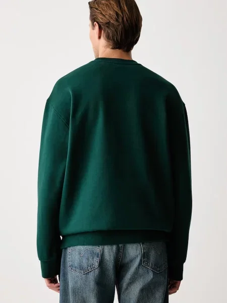 Levi's bluza z bawełną SWEATS CREW zielona