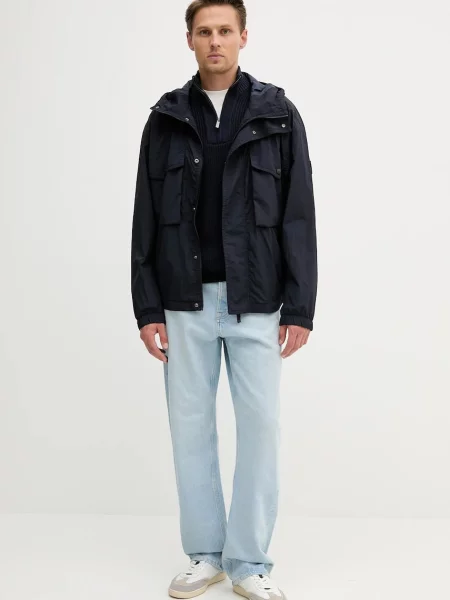 Футболка Hackett London с принтом бежевая