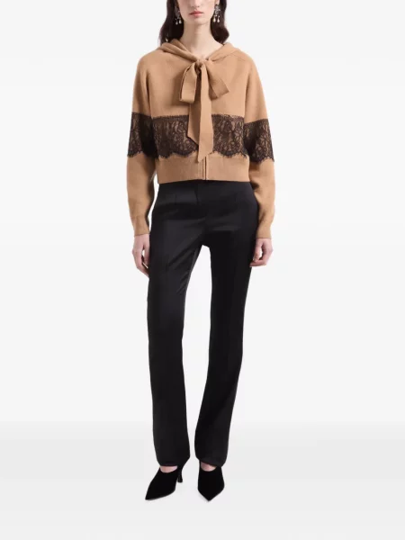 Hoodie Nina Ricci με φιόγκο με δαντέλα