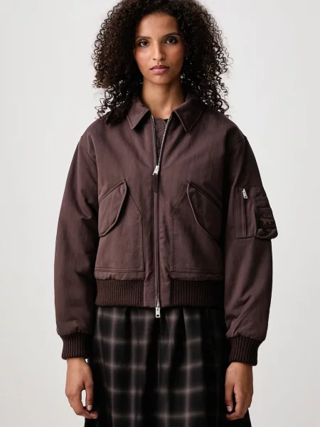 Maison Kitsuné Bomber jachetă scurtă pentru femei cu