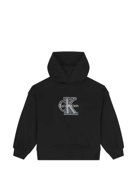 Mikina s kapucňou Calvin Klein čierna