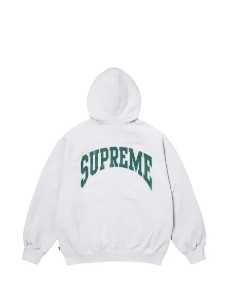 Суичър с качулка Supreme сиво