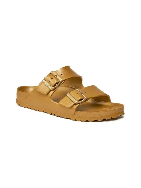 Dámske Zlaté šľapky Birkenstock Arizona Eva Narrow modrá