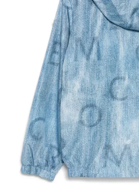 Kurtka jeansowa dziecięca Moncler Enfant niebieska