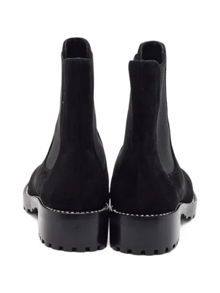 Botine chelsea Stuart Weitzman din piele de căprioară negru