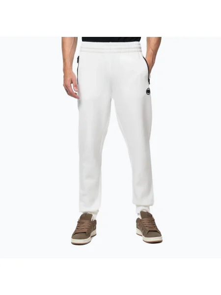 Pantaloni pentru bărbați Pitbull Hilltop Track Hatton off white alb