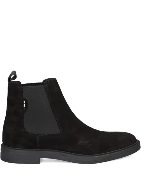 Botine Boss din piele de căprioară negru