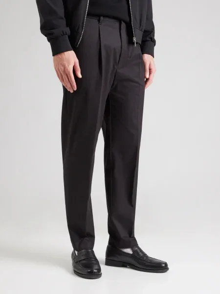 Calvin Klein Pantaloni cu dungă negru