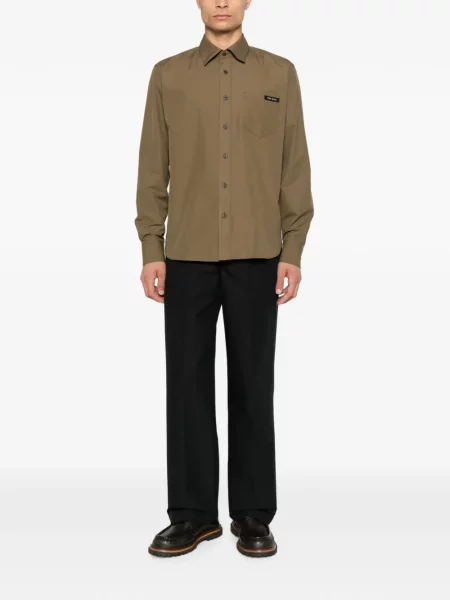 Pantaloni Prada cu autograf negru