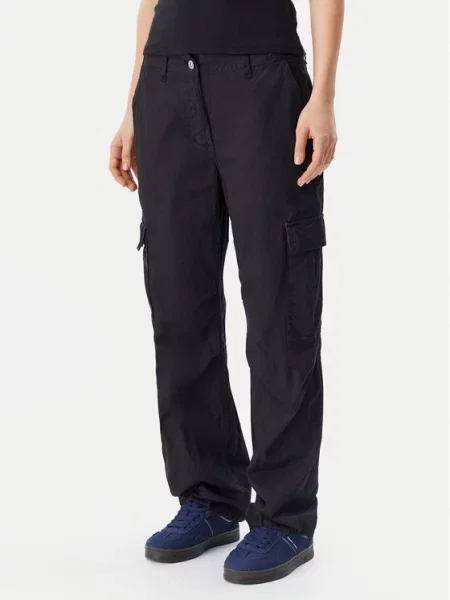 Παντελόνι υφασμάτινο Tommy Jeans μαύρο