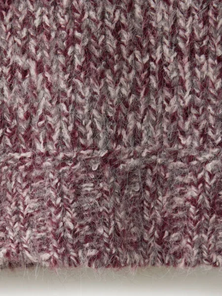 Melanżowy sweter z mieszanki wełny Teen L MANGO TEEN różowy