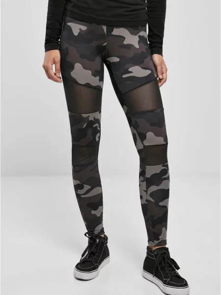 Leggings Urban Classics plasă negru