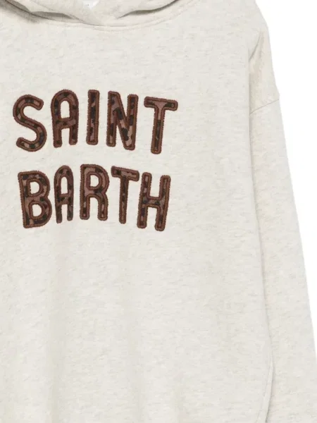 Mikina s kapucňou Mc2 Saint Barth sivá