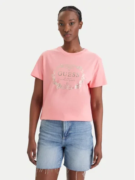 Guess Longsleeve różowy
