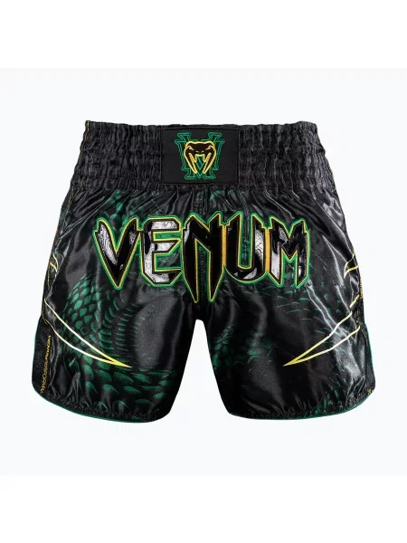 Tréninkové šortky Venum Matupa Muay Thai black/green/gold černé