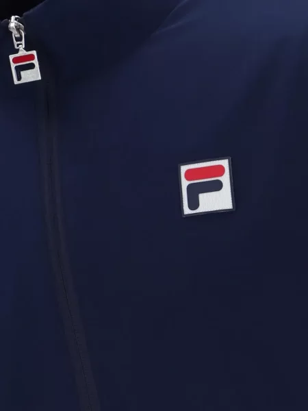 Běžecká mikina na zip Fila s autogramem modrá
