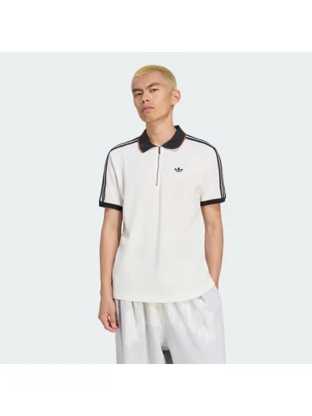 Tričko 3 STRIPES POLO bílé