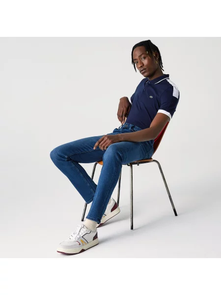 Lacoste Spodnie niebieskie