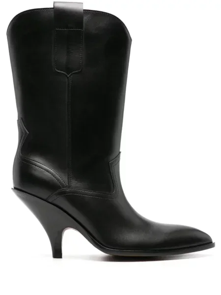 Botine Bally din piele cowboy negru