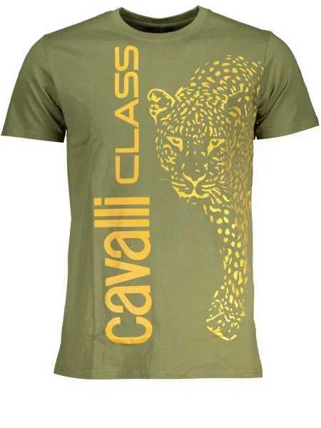 Tricou Cavalli Class scurt verde