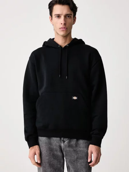Dickies bluza z kapturem z bawełną czarna