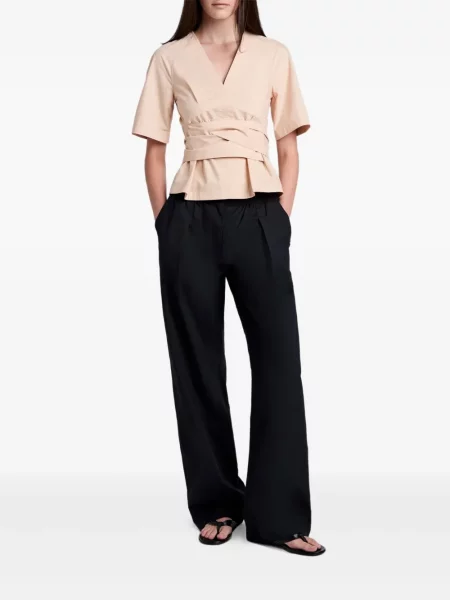 Bluză Proenza Schouler White Label cu decolteu în V alb