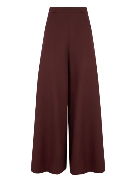 Pantaloni palazzo Roberto Cavalli de lână roșu