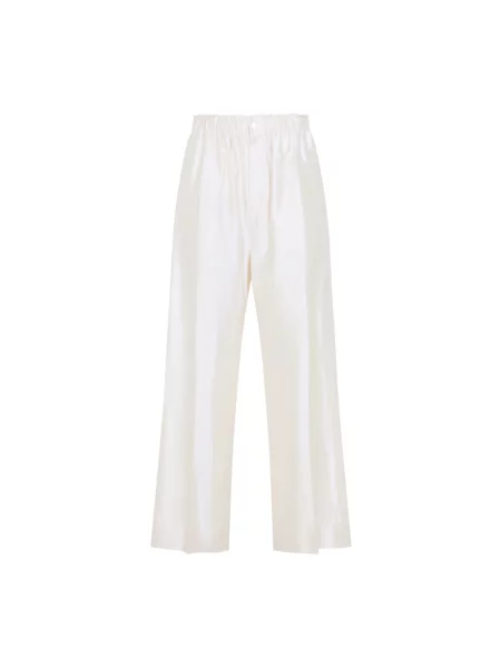 Jedwabne spodnie Carven białe