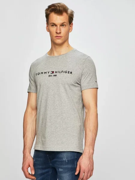 Tommy Hilfiger Тениска сиво