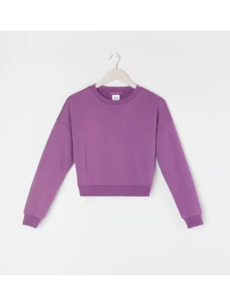 Sinsay Hladká mikina fialová