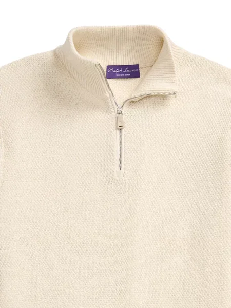 Pulover Ralph Lauren Purple Label de mătase violet