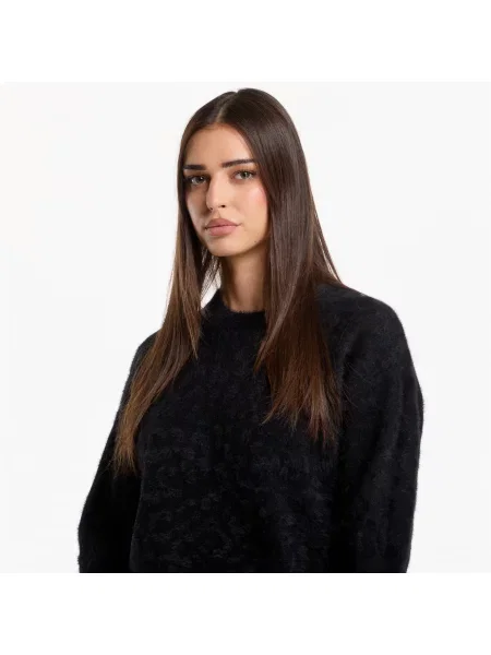 Πουλόβερ Emporio Armani Train Apres Ski W Jacquard Kni Fancy Black M μαύρο