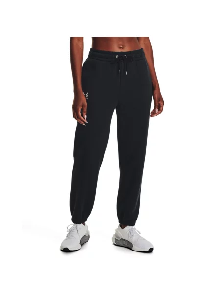Pantaloni Under Armour Icon Fleece Jogger Black/ White XS alb