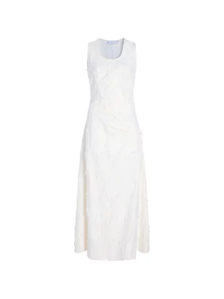 Rochie midi Proenza Schouler White Label din jacard alb