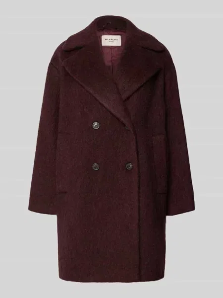 Płaszcz wełniany z wełny z alpaki moher model WKDACCENTO' Weekend Max Mara