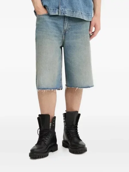 Pantaloni scurți din denim Won Hundred albastru