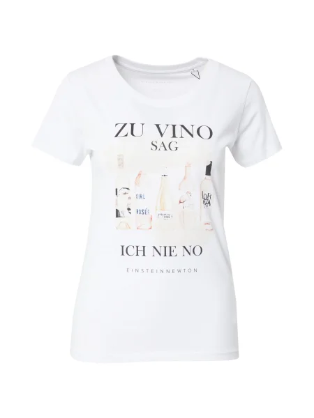 EINSTEIN & NEWTON Tricou / negru / maro deschis / albastru închis alb