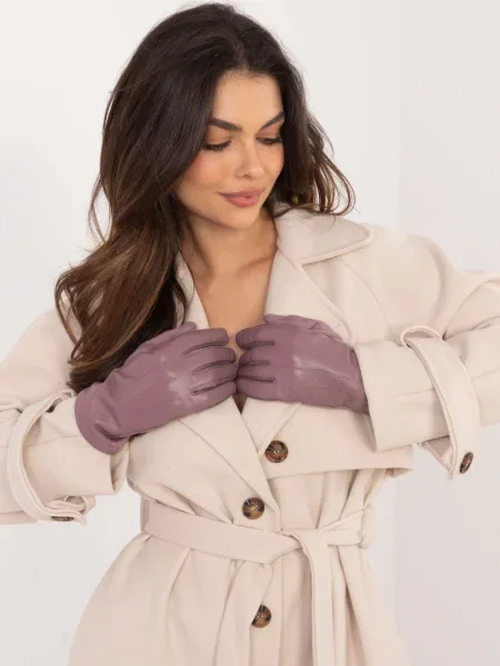 Rukavice Wool Fashion Italia ljubičasta