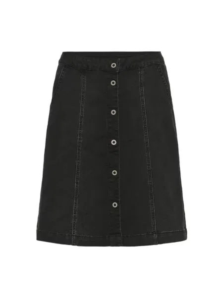 Spódnica jeansowa Cream w kształcie litery A czarna