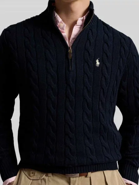 Sweter Polo Ralph Lauren granatowy