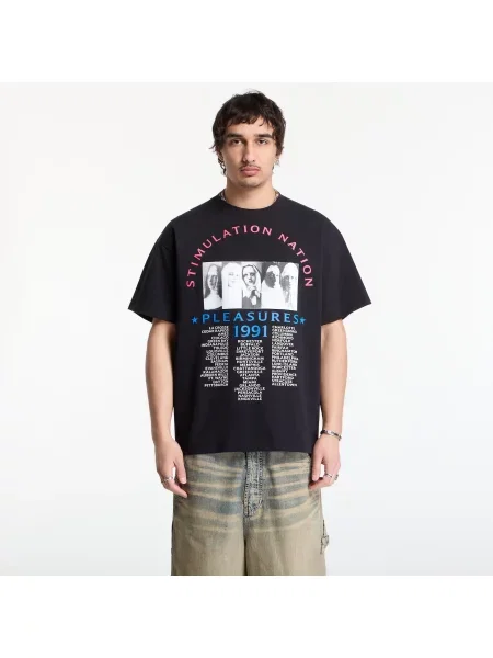 Tricou PLEASURES Stimulation T-Shirt Black S negru