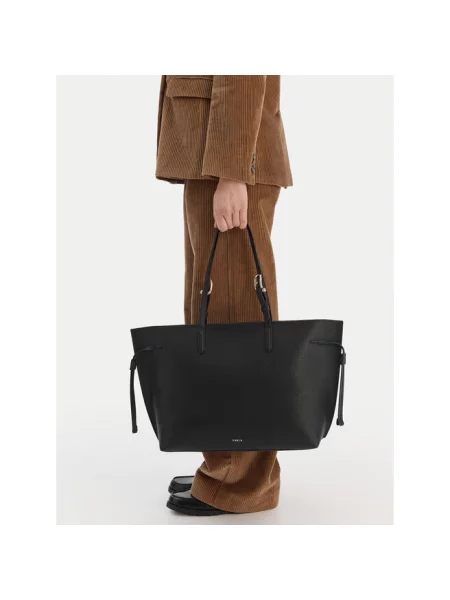 Shopperka Furla skórzana czarna