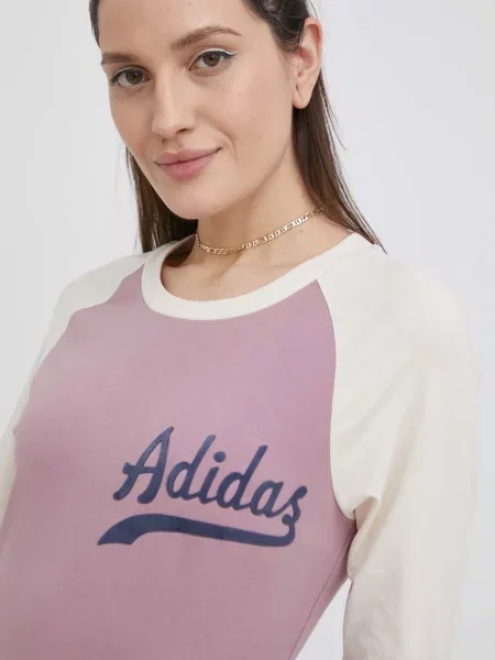 Платье adidas Originals mini прямая розовый