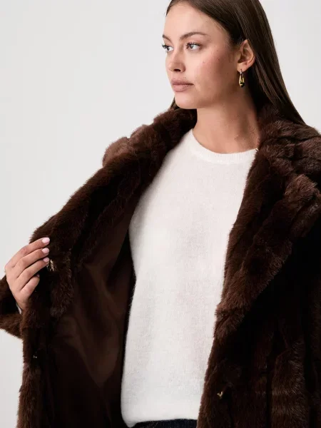 Joseph Ribkoff műszőrme kabát női barna