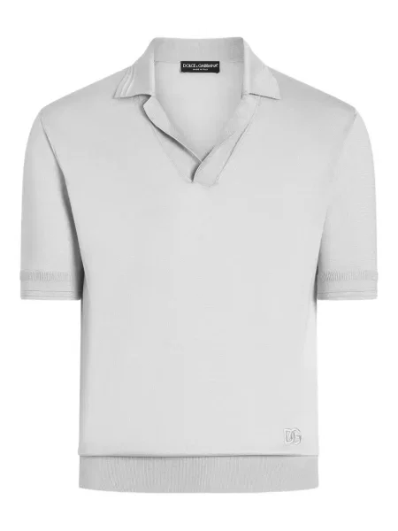 Polo Dolce & Gabbana de mătase gri
