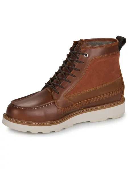 Šněrovací krajkové nepromokavé kotníkové boty Timberland hnědé