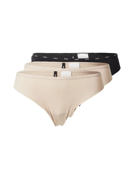 BOSS Slip bej negru