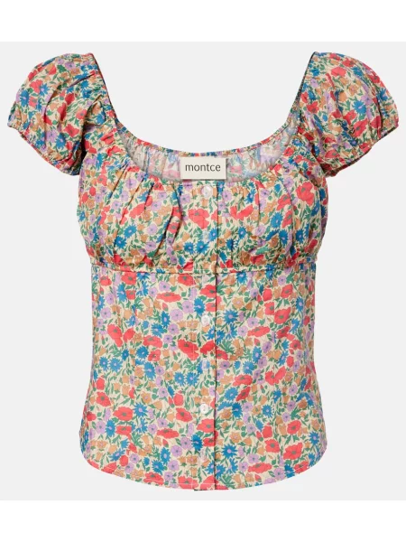 Top Montce cu model floral
